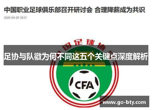 足协与队徽为何不同这五个关键点深度解析