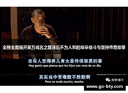 全程全面揭开莱万成名之路背后不为人知的艰辛奋斗与坚持传奇故事 全程全面揭开莱万成名之路背后不为人知的艰辛奋斗与坚持传奇故事